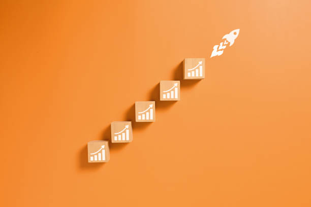 istock rocket icon on wooden on isolate background. rocket financial. rocket to moon 1543543601