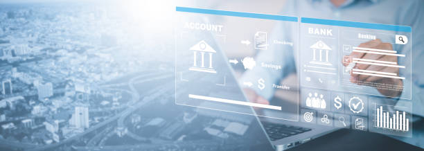 istock finance and banking digital, businessmen using laptops with online banking and payments, Finance and banking networks. AI, Customer networking connection, Digital marketing. cyber security. 1543545224