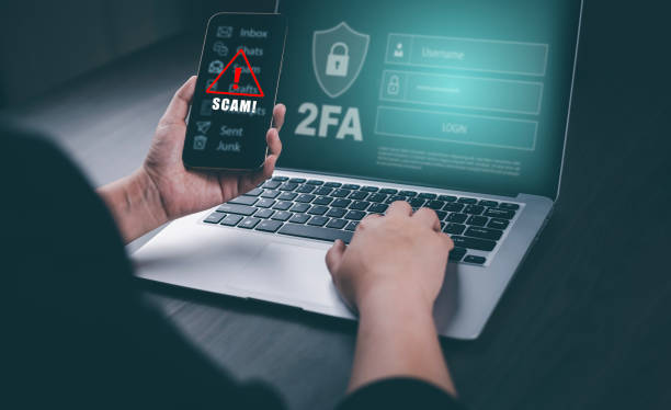 istock Cyber security and 2FA Security password login online concept  Hands typing and entering username and password of social media, log in with smartphone to an online bank account, data protection hacker 1543547847