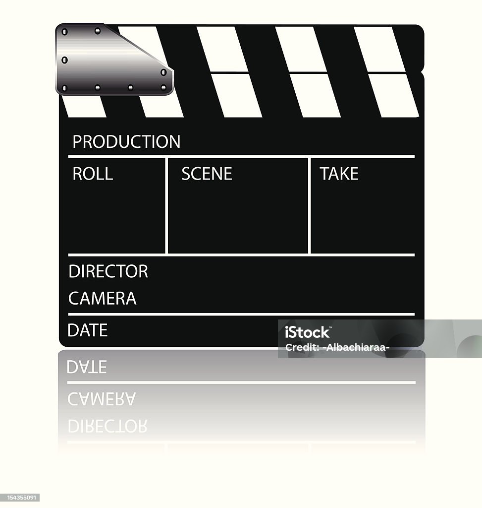 Clapperboard cinéma - clipart vectoriel de Activité libre de droits