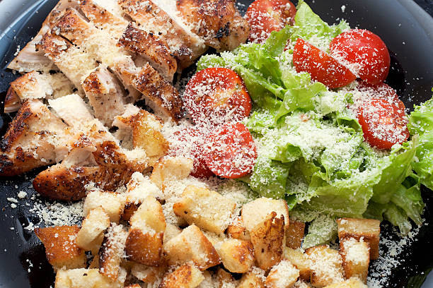 Chicken Caesar Salad stock photo