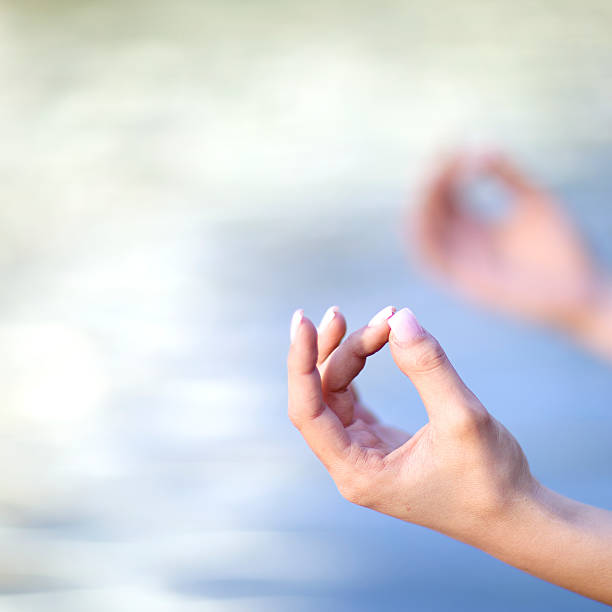 istock Hands of woman doing Yoga 154357262