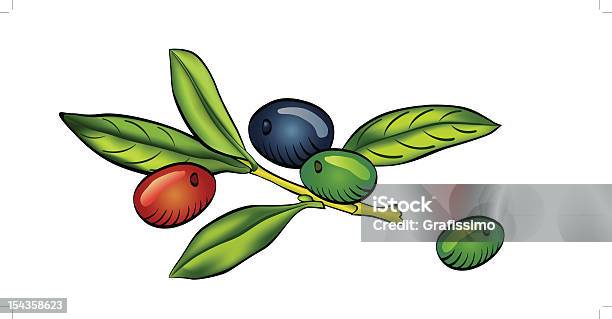 Olive Branch Isoliert Auf Weißem Hintergrund Stock Vektor Art und mehr Bilder von Ast - Pflanzenbestandteil - Ast - Pflanzenbestandteil, Blatt - Pflanzenbestandteile, Freisteller – Neutraler Hintergrund