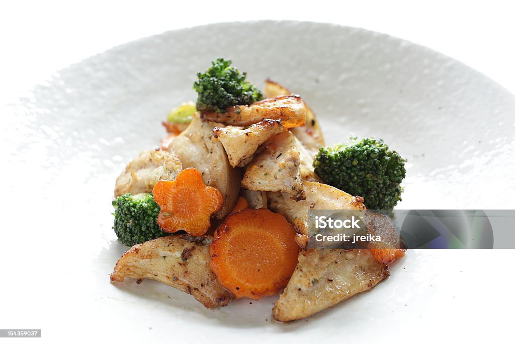 Cucina cinese, pollo morbido Osso - Foto stock royalty-free di Broccolo