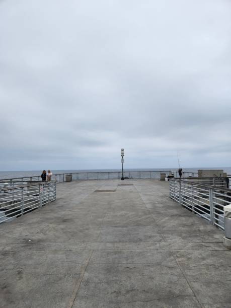 istock there is a pier on a cloudy day with people by 1543624203