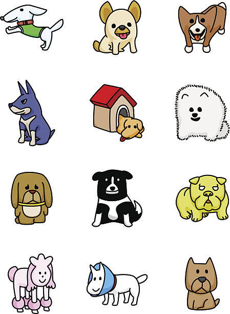 Dog Mascots vector art illustration