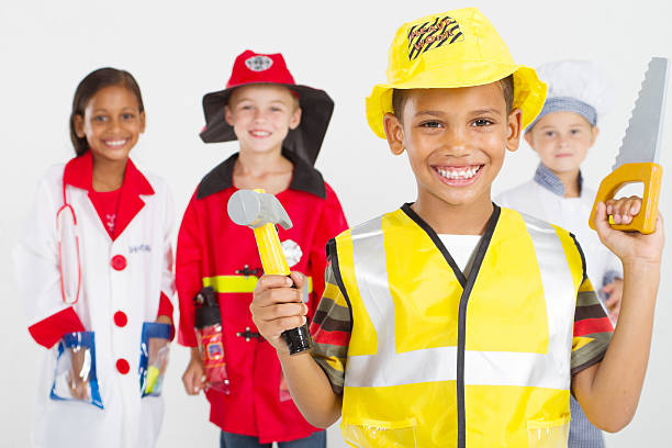 istock little african american boy as construction worker 154368529