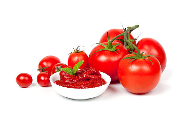 Tomatoes and Tomato Paste stock photo