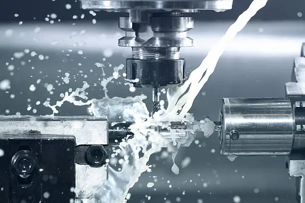 Photo of CNC milling at work