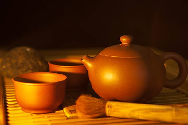istock Chinese style teapot and teacup 154369354
