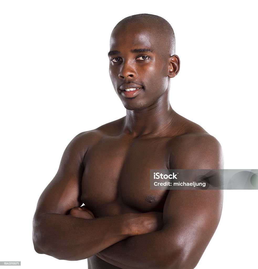 fit young african american man studio portrait of a fit young african american man against white background 20-29 Years Stock Photo