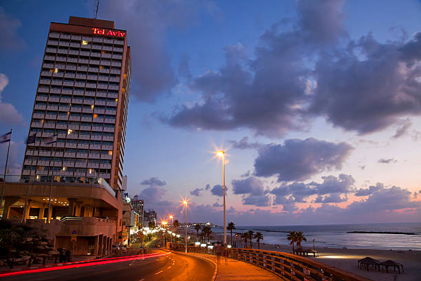 istock Tel-Aviv Boardwalk and Beach at Dusk 154371683