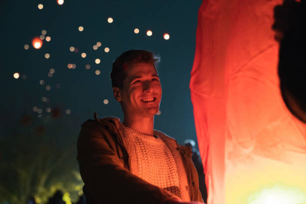 istock Happy man experiencing and enjoying different culture tradition 1543719886