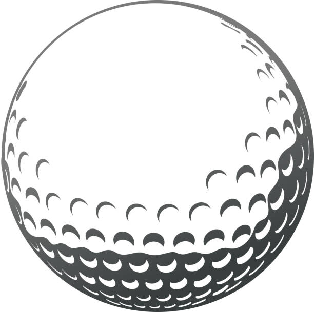illustrazioni stock, clip art, cartoni animati e icone di tendenza di pallina da golf - pallina da golf