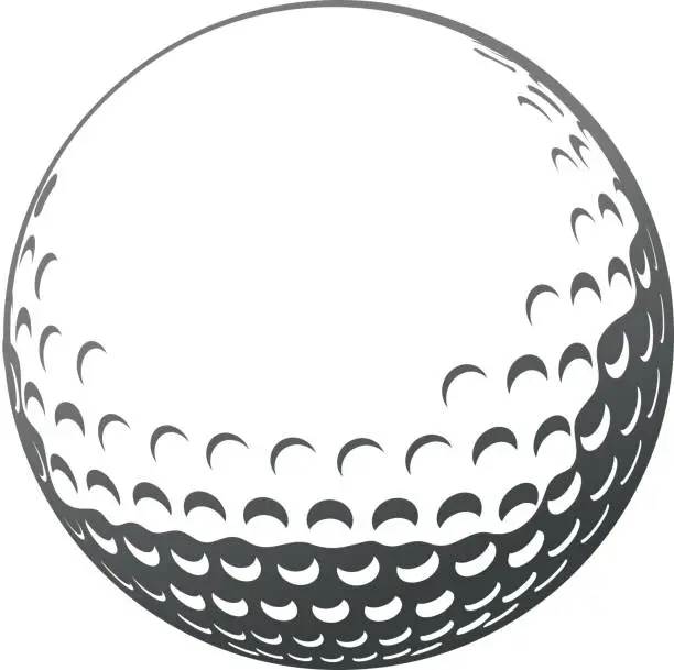 Vector illustration of Golf ball