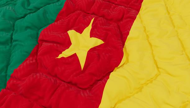 istock Cameroon Flag High Details Wavy Background 1543769746