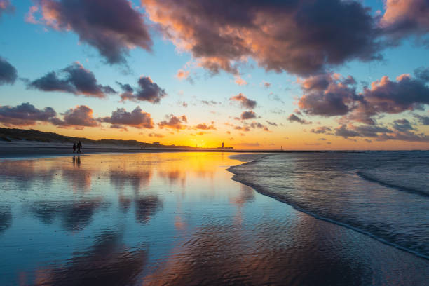 istock Oostende North Sea Beach Sunset, Belgium 1543783999