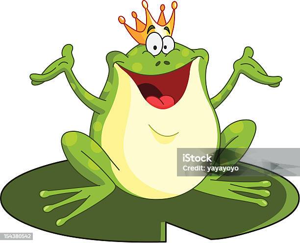 Frog Князь — стоковая векторная графика и другие изображения на тему Король-лягушонок - Король-лягушонок, Амфибия, Векторная графика