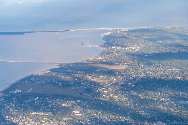 istock Aerial view of Sandy Hook Bay 1543818876