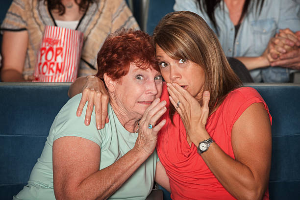 istock Scared Women In Theater 154382044