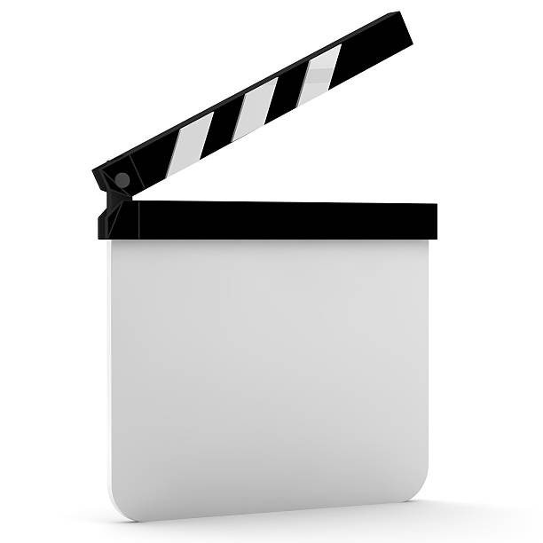istock Blank movie clapboard against a white background 154383492