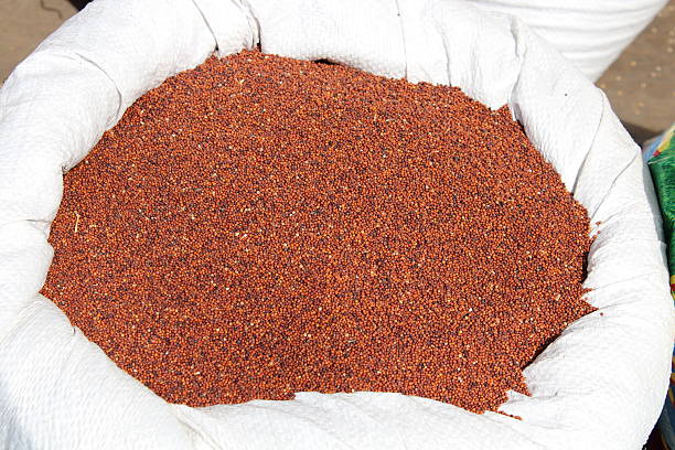 Spices in white bag, India