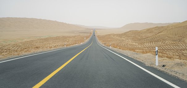 Xinjiang Taklamakan Desert Highway