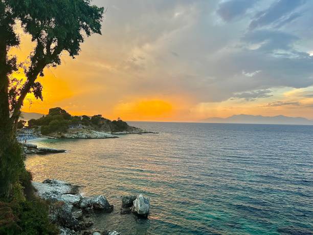 istock Thundery Sunset from Kassiopi Headland 1543843405