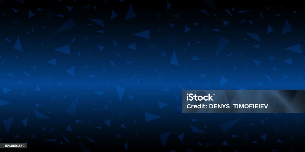 Abstract Blue Background With Geometric Triangle Pattern Stock ...