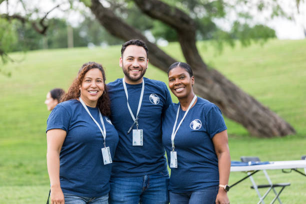 istock Diverse group of coworkers smile for the camera 1543945049