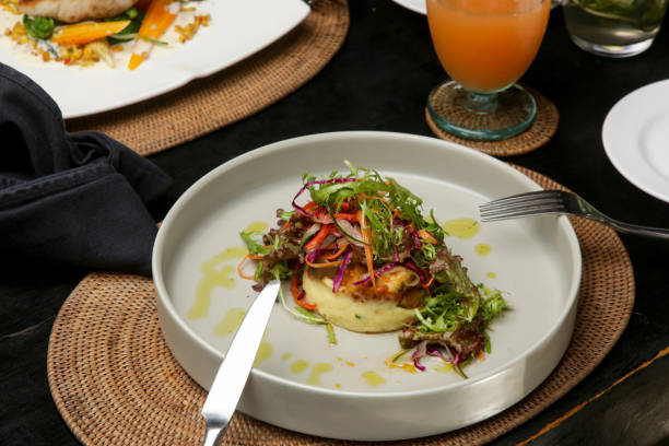 istock Exquisite dish, creative restaurant meal concept, fine dining food 1544000052