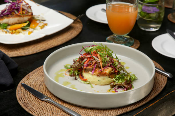 istock Exquisite dish, creative restaurant meal concept, fine dining food 1544002097