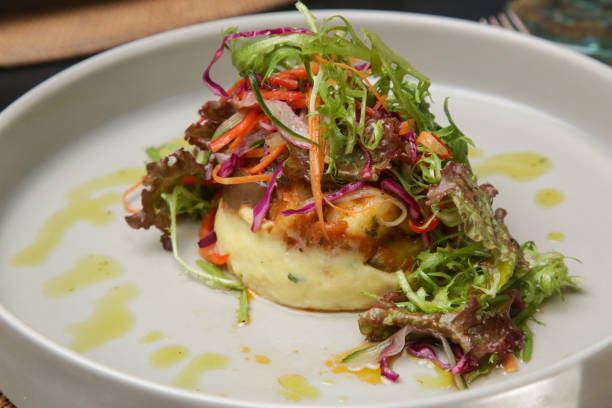 istock Exquisite dish, creative restaurant meal concept, fine dining food 1544002098