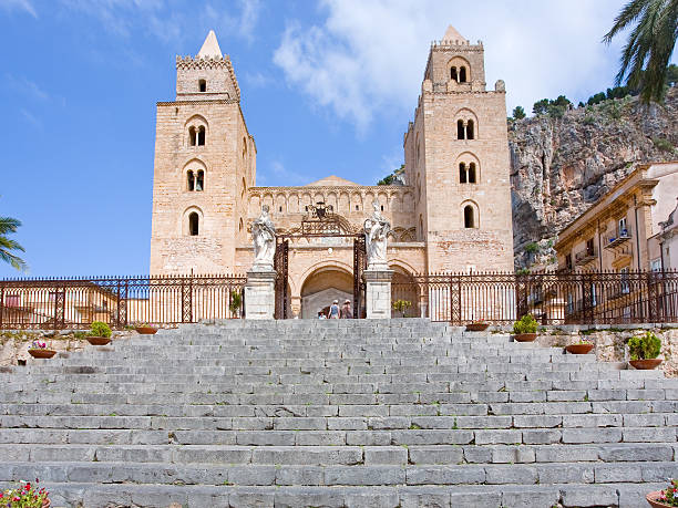 istock medieval norman Cathedral in Cefalu, Sicily 154400309
