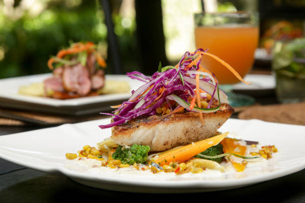 Exquisite dish, creative restaurant meal concept, fine dining food