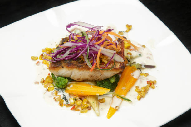 istock Exquisite dish, creative restaurant meal concept, fine dining food 1544006240