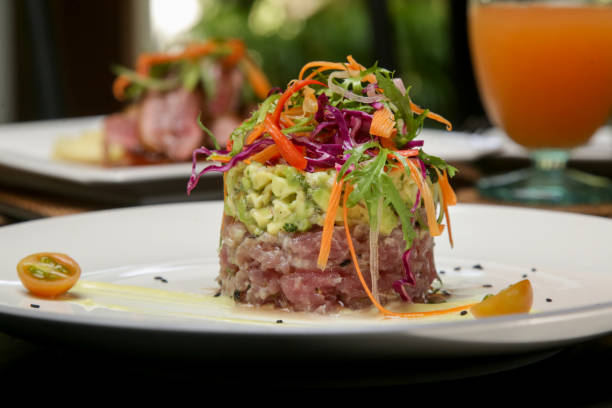 istock Exquisite dish, creative restaurant meal concept, fine dining food 1544011885
