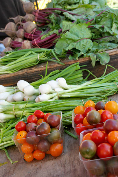 istock Fresh vegetables at a farmers market 154402578