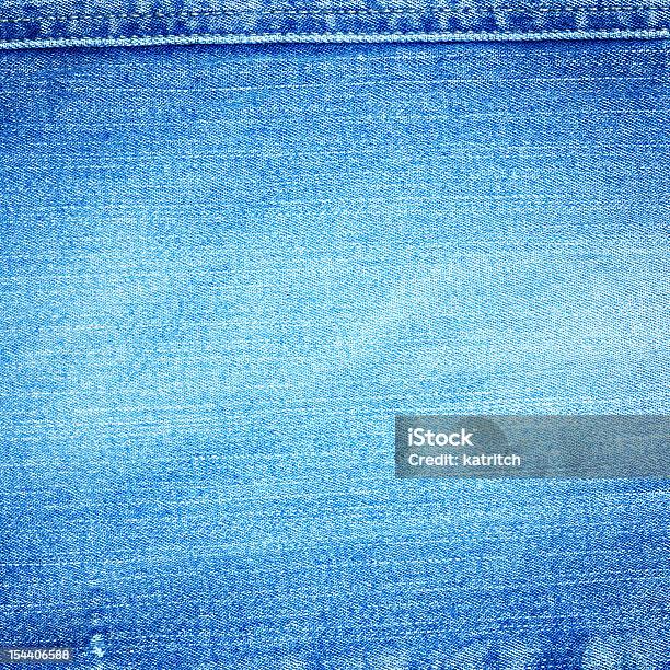 Foto de Blue Denim e mais fotos de stock de Abstrato - Abstrato, Algodão - Material Têxtil, Antigo