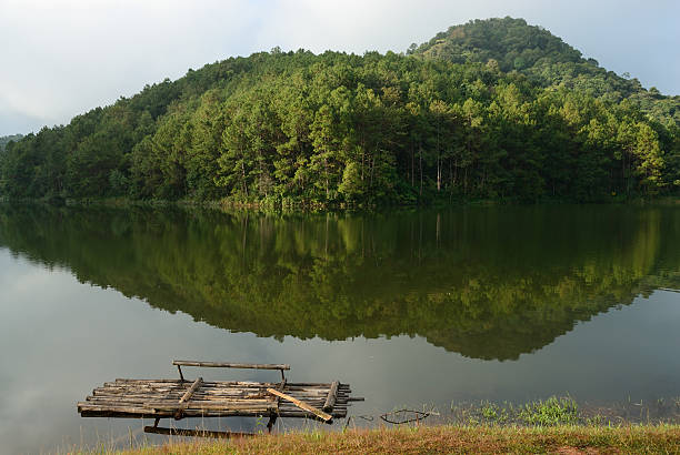 Radeau de bambou sur l'eau - Photo