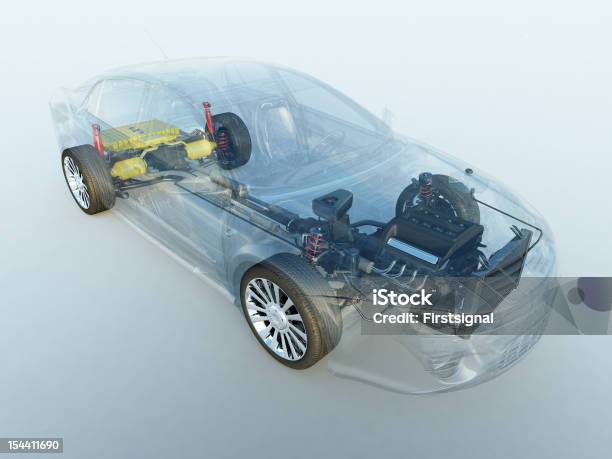 Transparent Vehicle Stock Photo - Download Image Now - Car, Transparent, X-ray Image