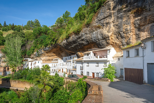 Calle Jaboneria Street with Rocks dwellings - Setenil de las Bodegas, Andalusia, Spain