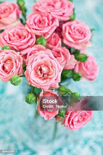 Pink Roses Stock Photo - Download Image Now - Arrangement, Beauty In Nature, Blossom