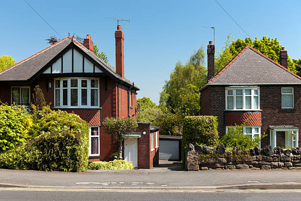 istock Typical english houses,uk 154413371