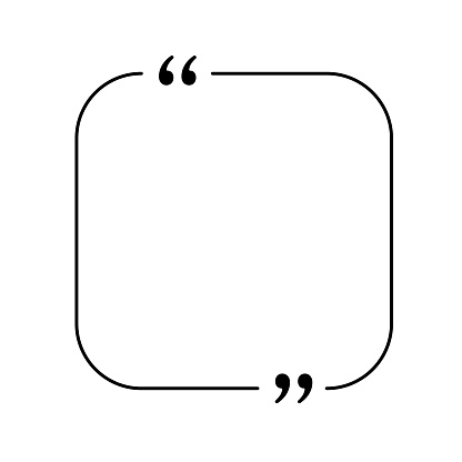 Quoting Box Quote Frame With Quotation Marks Stock Illustration ...