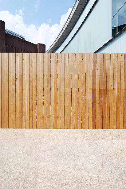 istock Urban background UK - Plank wood wall 154415820