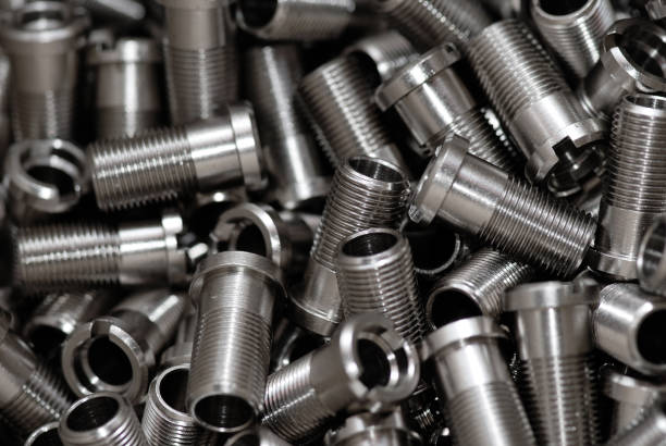 istock Mechanical industry metal parts background 154415838