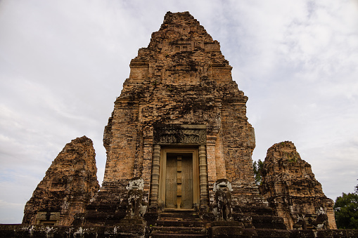 East Mebon is a Hindu temple built in the 10th century and is part of the  Angkor Complex near Siem Reap, Cambodia