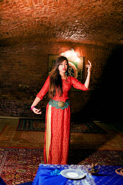 istock beautiful asian woman in interior 154418353