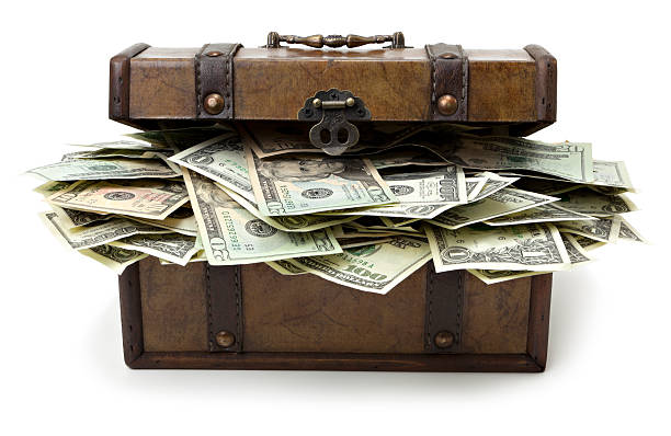 istock Money treasure chest 154421761